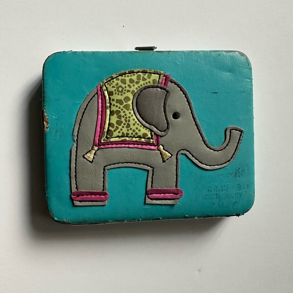 Bohemian Vintage Elephant Wallet | Boho Folk Art | Collector’s Piece